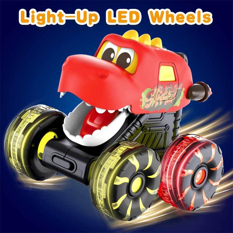 Jouets camions monstres dinosaures pour enfants avec roues LED