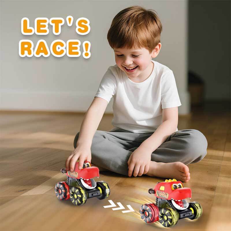 Jouets camions monstres dinosaures pour enfants avec roues LED