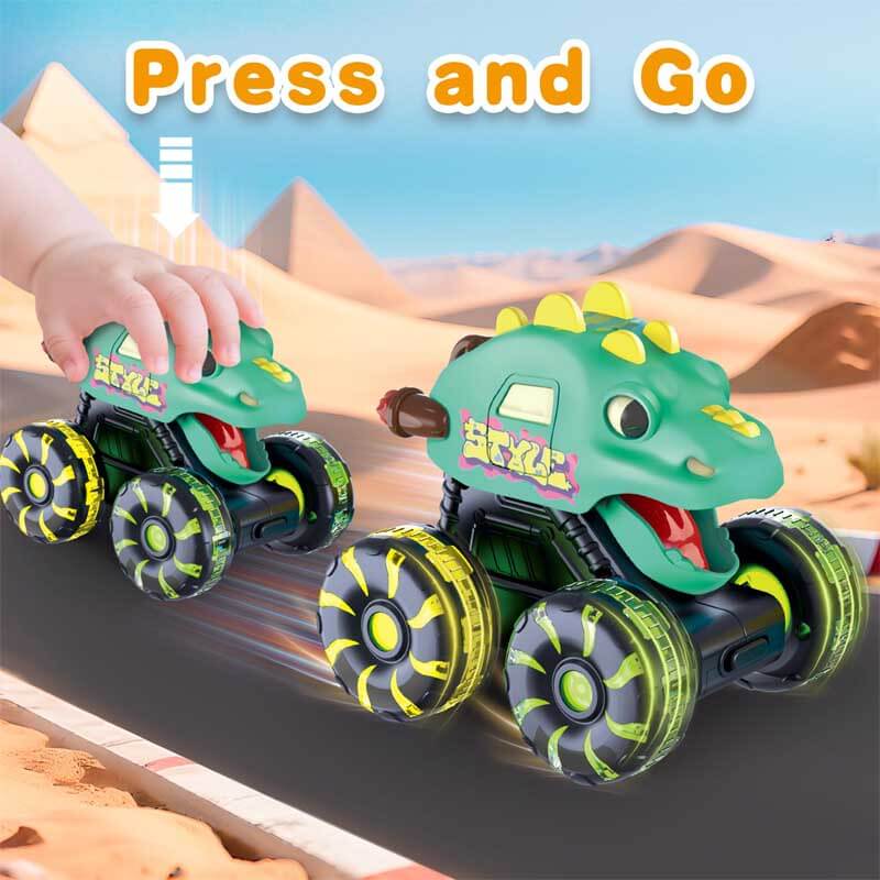 Jouets camions monstres dinosaures pour enfants avec roues LED
