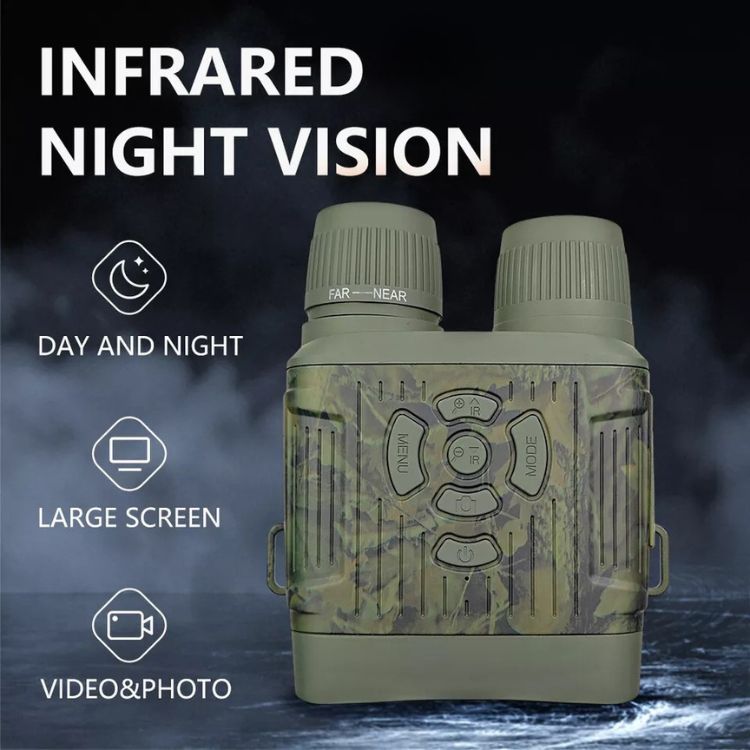 Jumelles de vision nocturne infrarouge avec écran HD et portée 305m