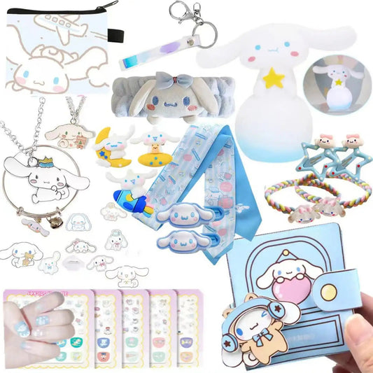 Kawaii Cinnamoroll Advent Calendar with Keychains – Cute Anime Figures for Kids, Perfect for Christmas
