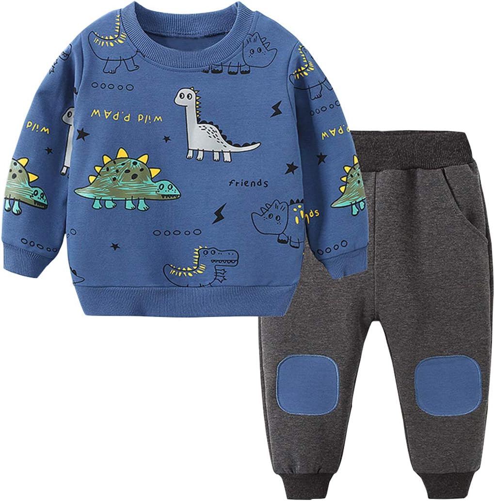 Kids Set: Dinosaur Print Boys Clothing Set