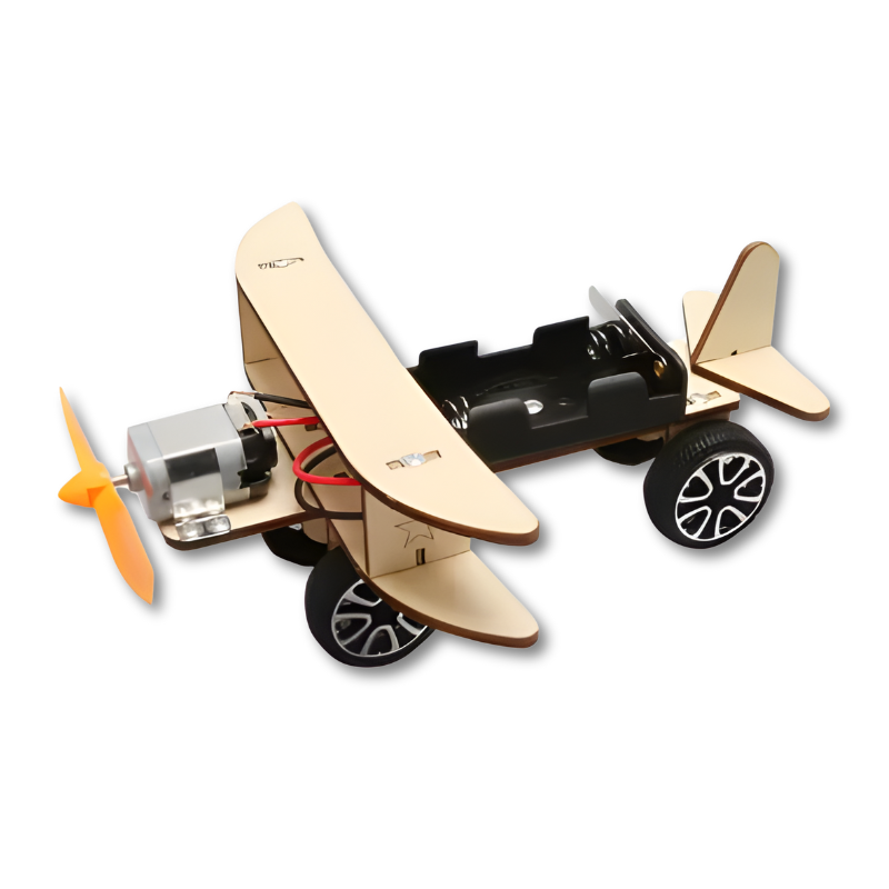 Kit de construction véhicule électrique en bois pour enfants