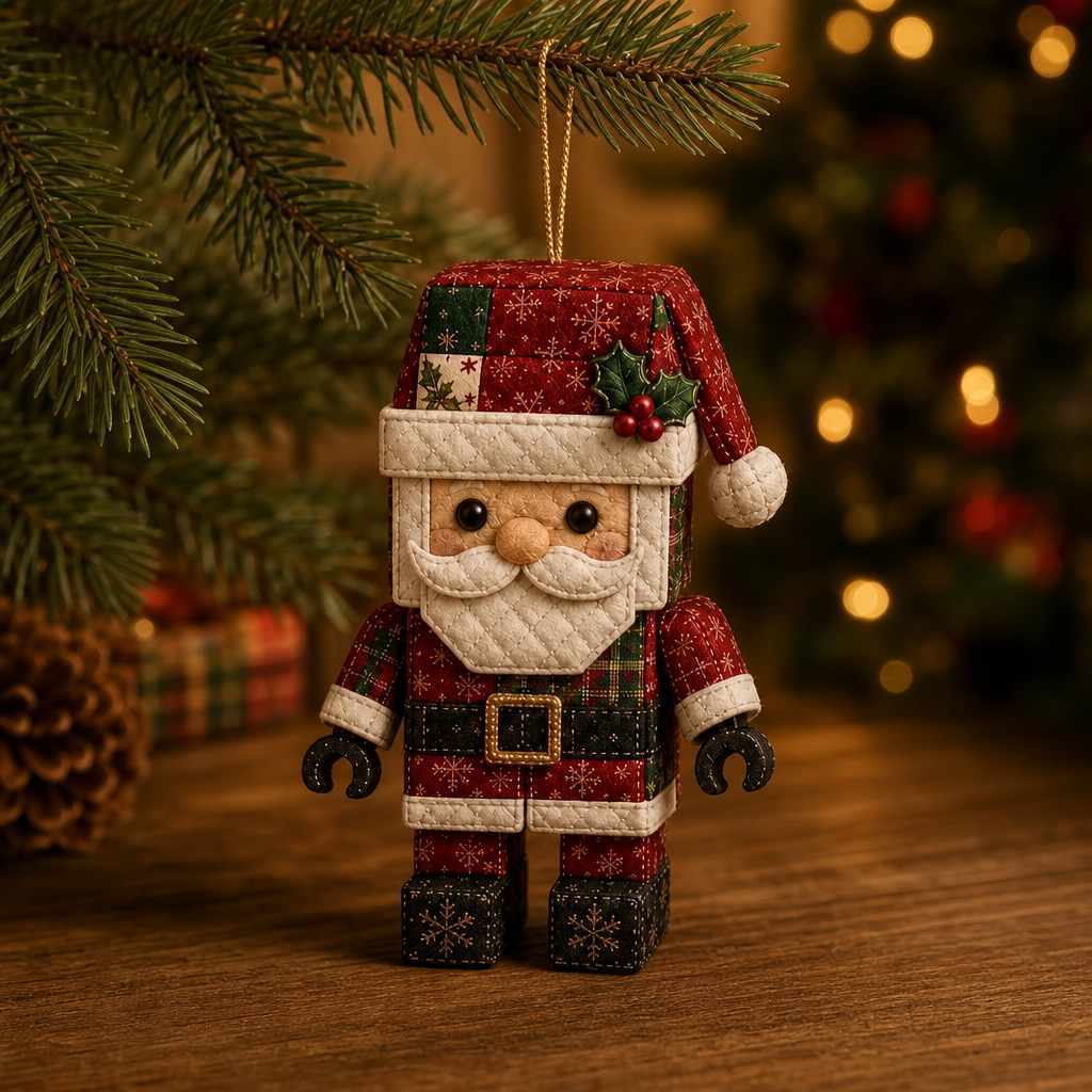 Kit de décoration de Noël Père Noël en patchwork sans couture