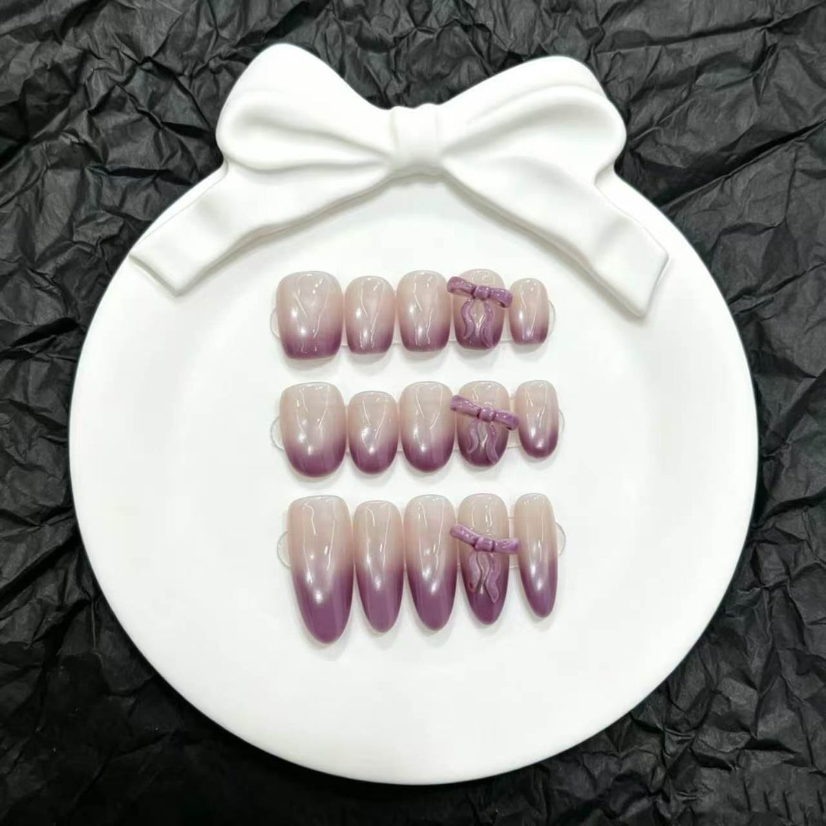 Kit de faux ongles en gel dégradés à coller