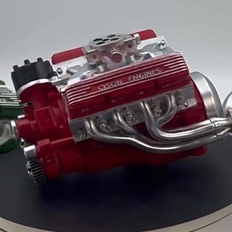 Kit de mini moteur V8 à essence fonctionnel, allumage CDI et pièces métalliques CNC