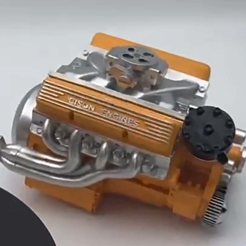 Kit de mini moteur V8 à essence fonctionnel, allumage CDI et pièces métalliques CNC