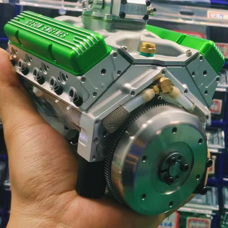 Kit de mini moteur V8 à essence fonctionnel, allumage CDI et pièces métalliques CNC