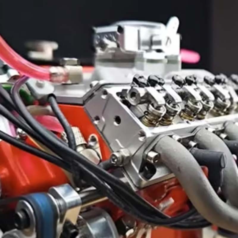 Kit de mini moteur V8 à essence fonctionnel, allumage CDI et pièces métalliques CNC
