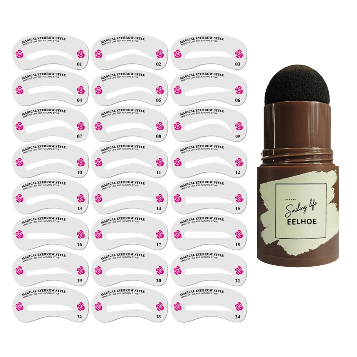 Kit tampon à sourcils pour la mise en forme rapide