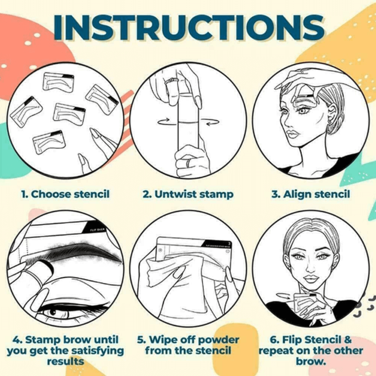 Kit tampon à sourcils pour la mise en forme rapide