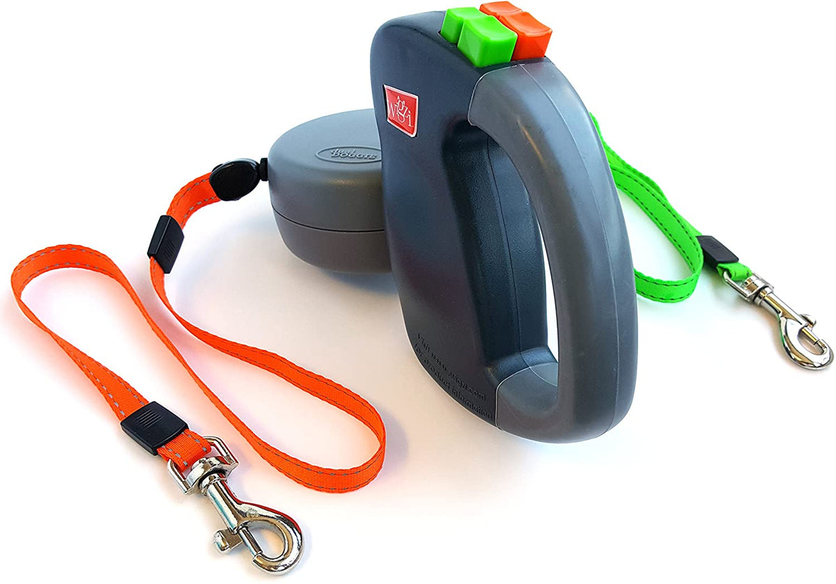 Laisse double pour chien – anti-emmêlement