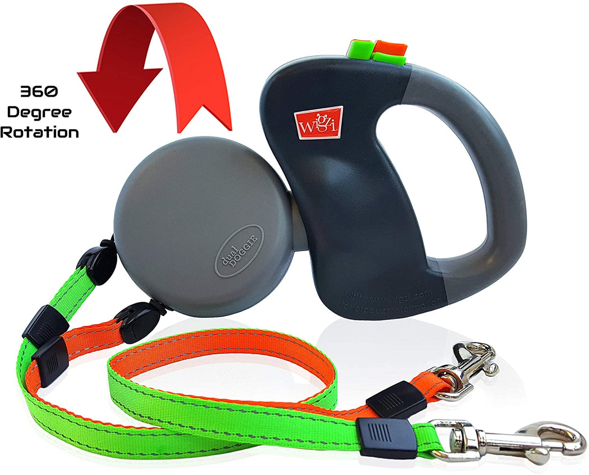Laisse double pour chien – anti-emmêlement