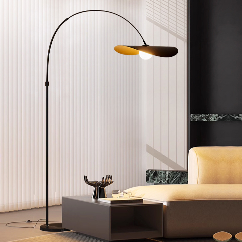 Lampadaire artisanal en fer et acrylique