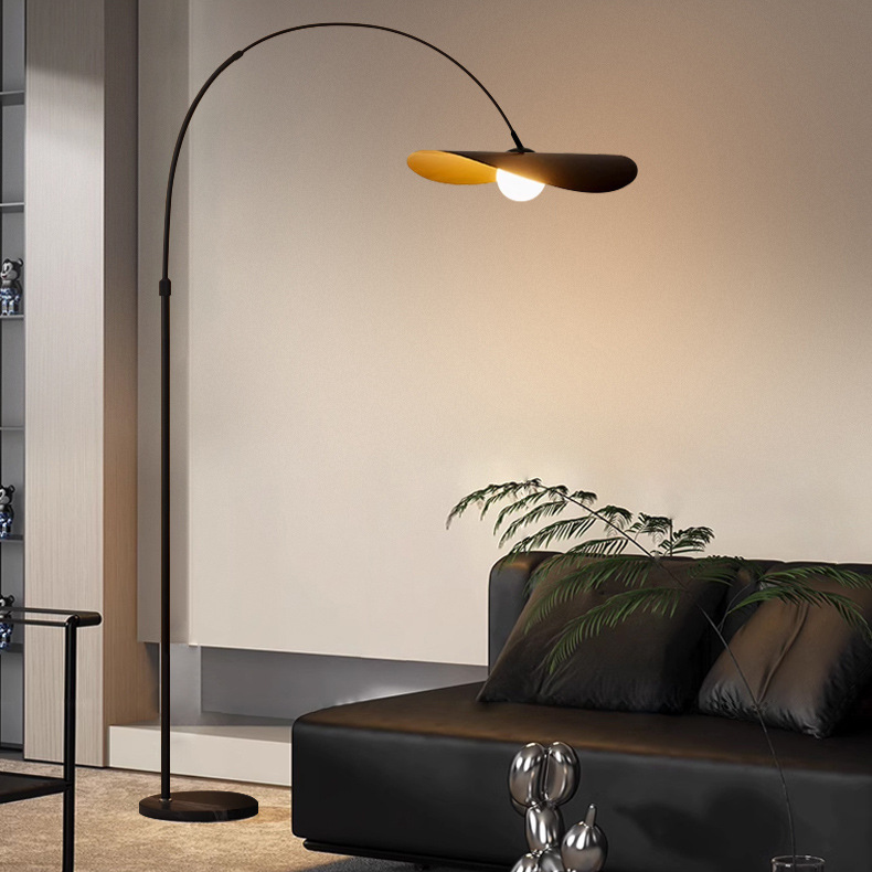 Lampadaire artisanal en fer et acrylique