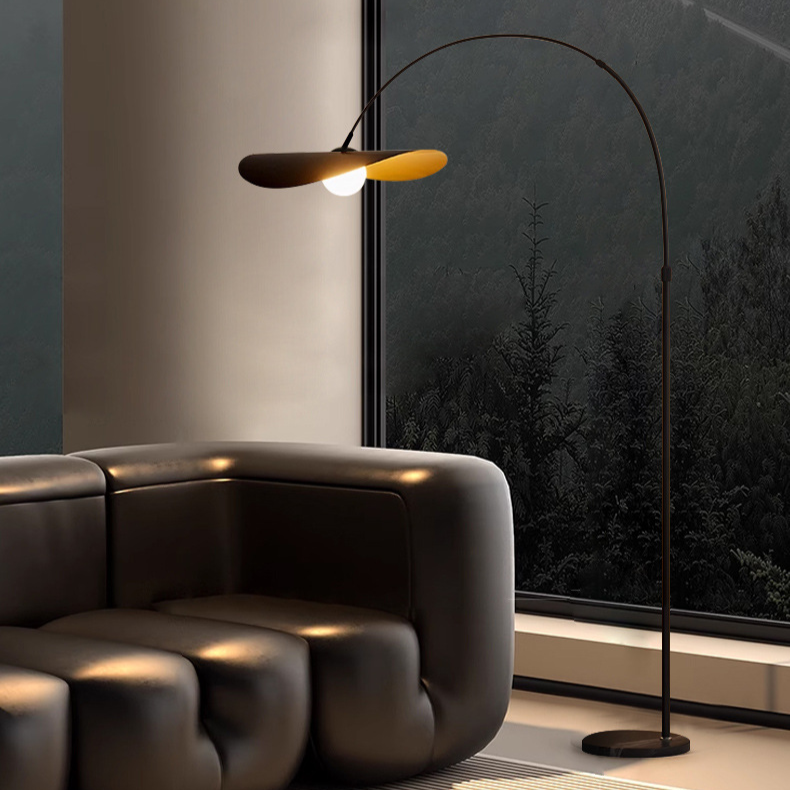 Lampadaire artisanal en fer et acrylique