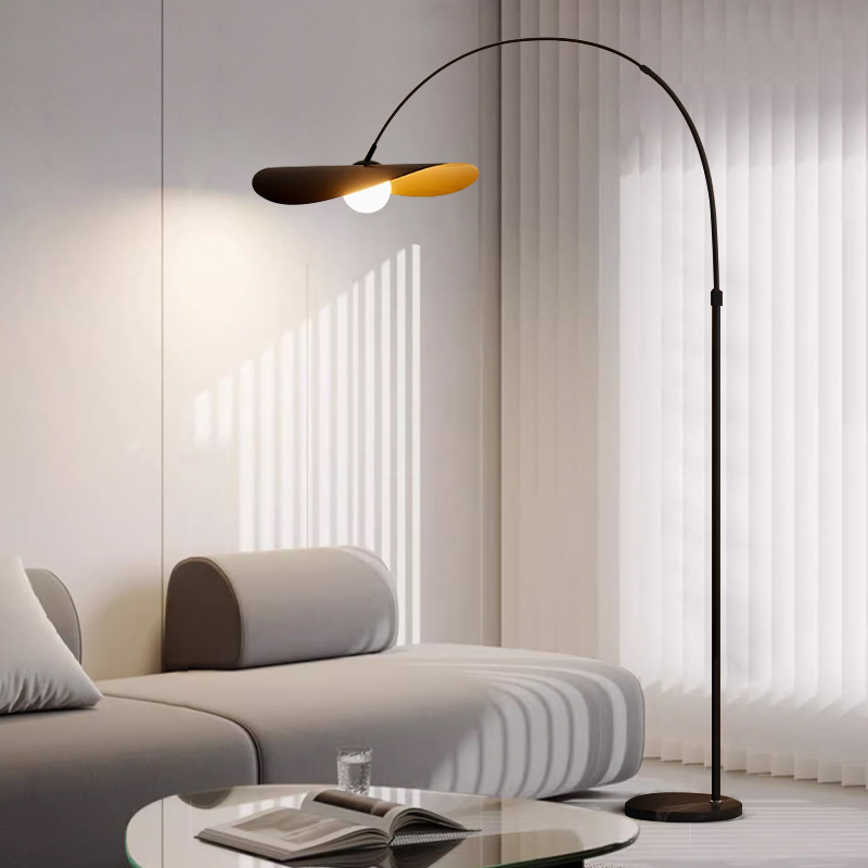 Lampadaire artisanal en fer et acrylique