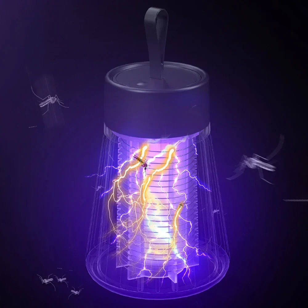 Lampe anti-moustiques LED - destructeur d'insectes puissant pour intérieur et extérieur