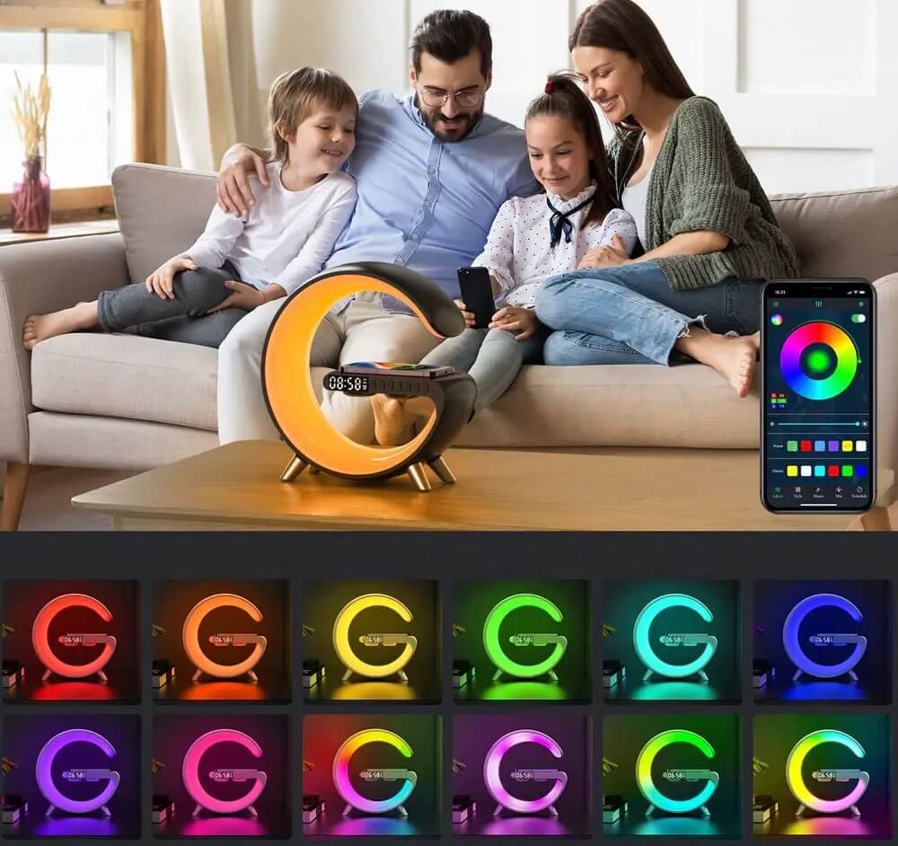 Lampe d'ambiance multifonctionnelle avec haut-parleur