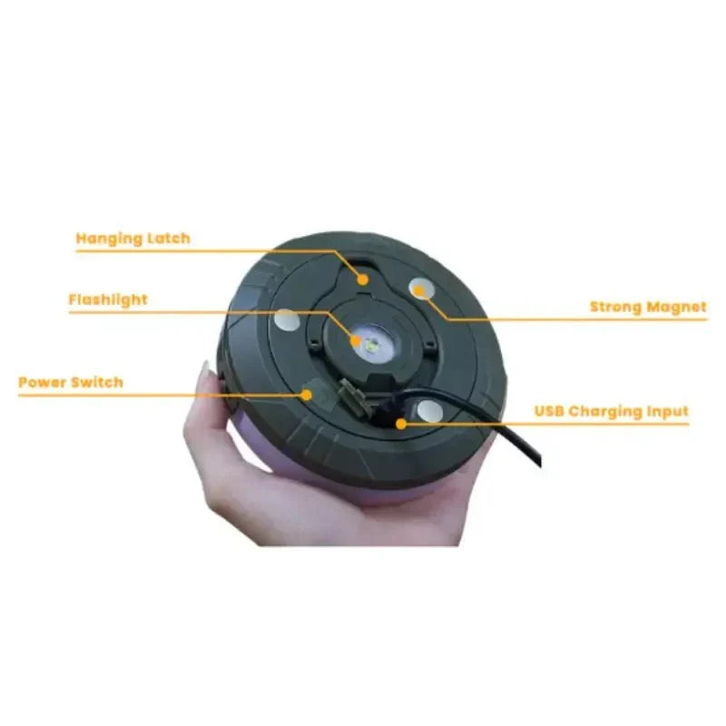 Lampe de camping extensible 4 en 1