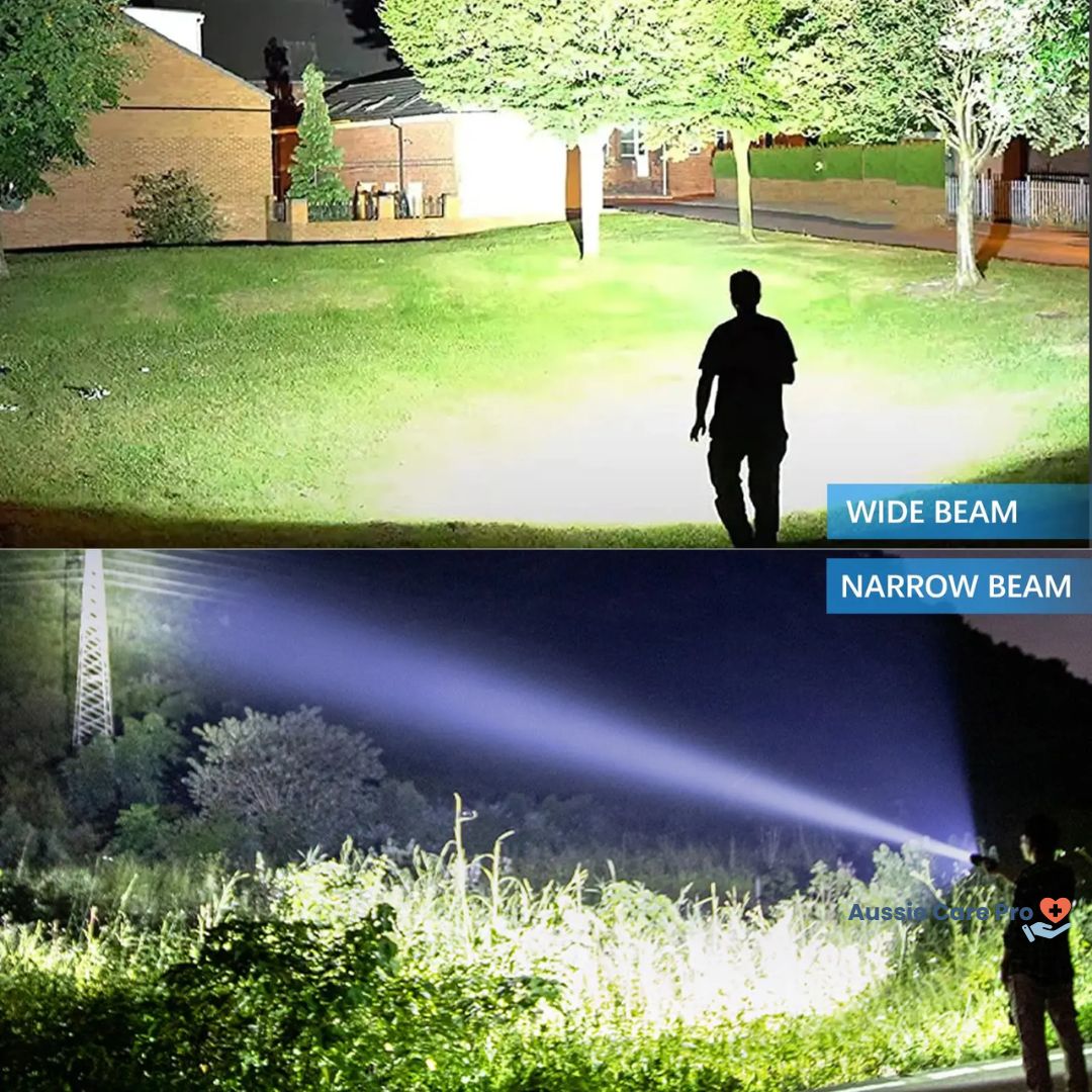 Lampe de poche LED rechargeable haute performance – 990 000 lumens