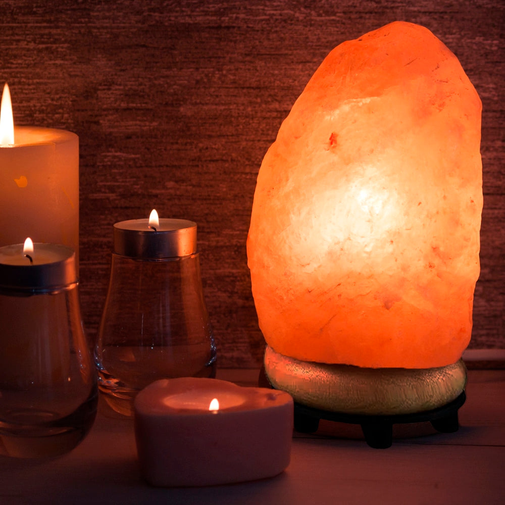 Lampe de sel de l'Himalaya – lumière, calme et ambiance naturelle (2 tailles)