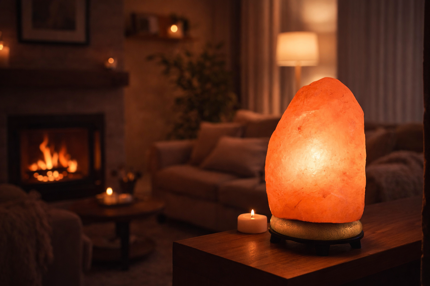 Lampe de sel de l'Himalaya – lumière, calme et ambiance naturelle (2 tailles)