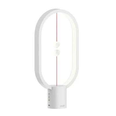 Lampe de table design équilibrée avec interrupteur flottant