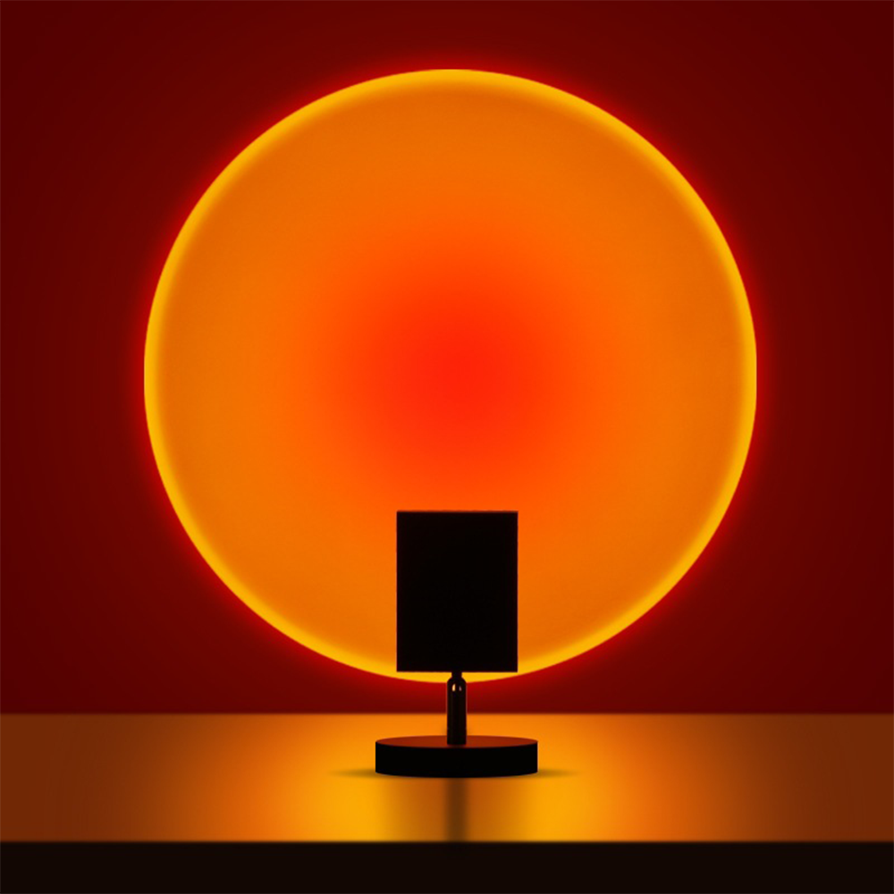 Lampe de table LED rétro coucher de soleil