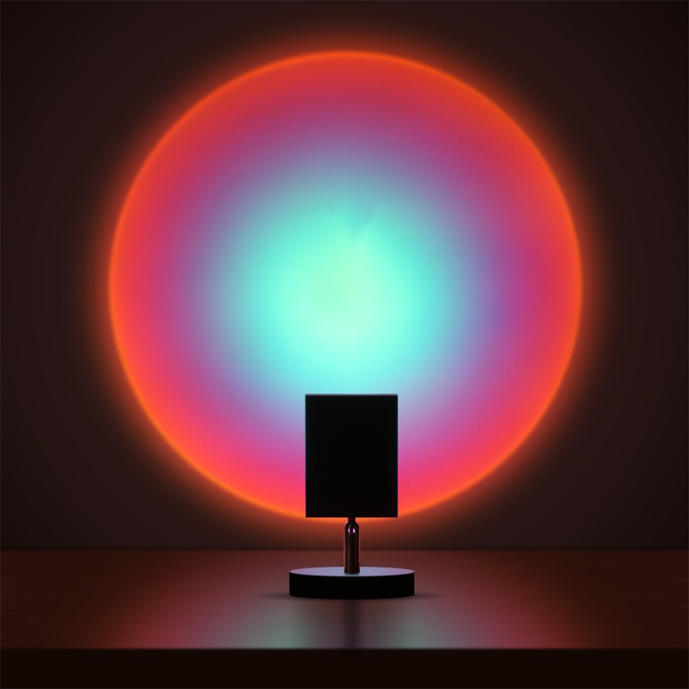 Lampe de table LED rétro coucher de soleil