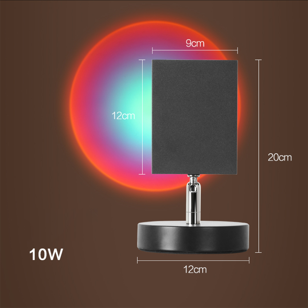 Lampe de table LED rétro coucher de soleil