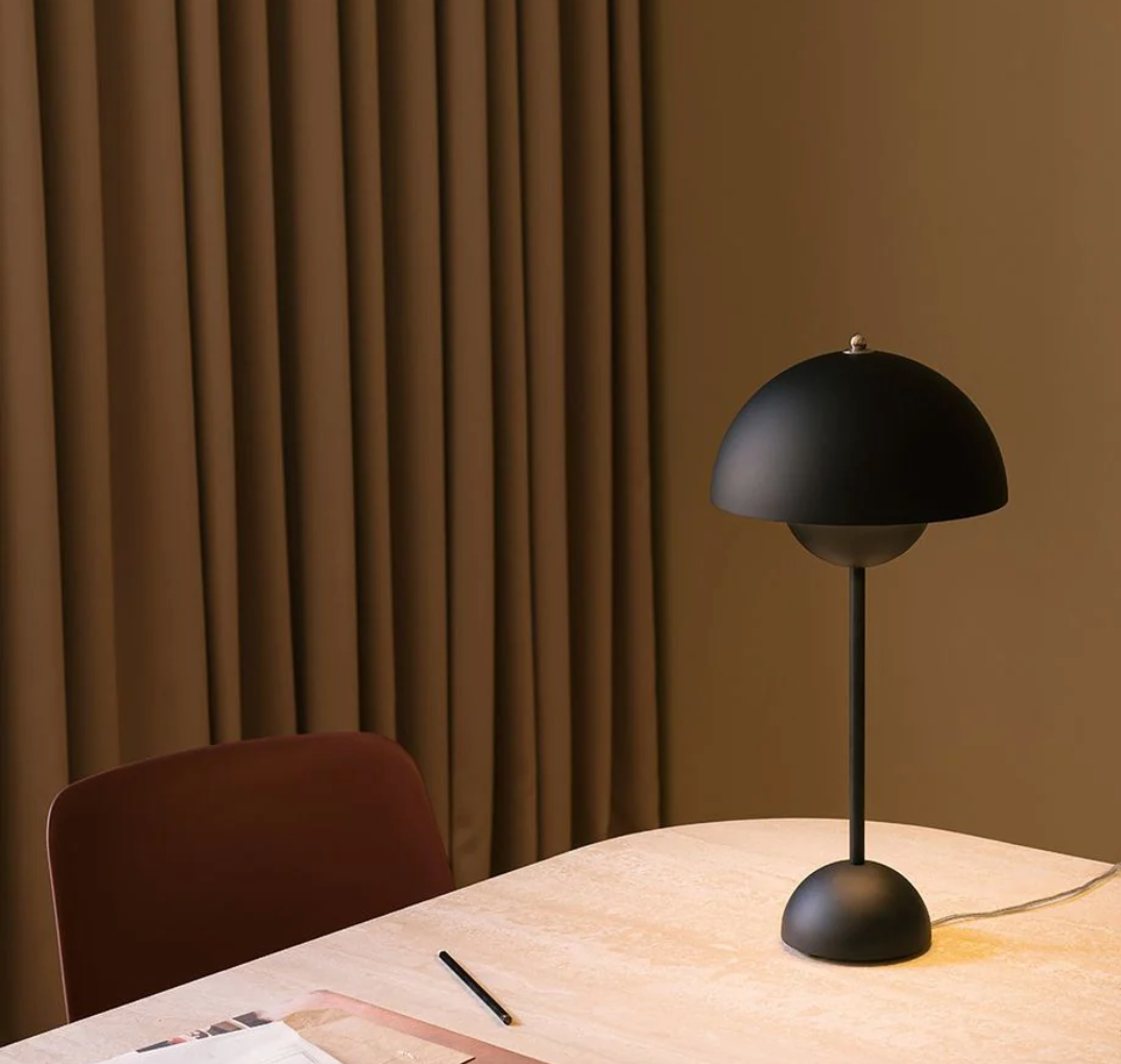 Lampe de table LED sans fil design parapluie rétro