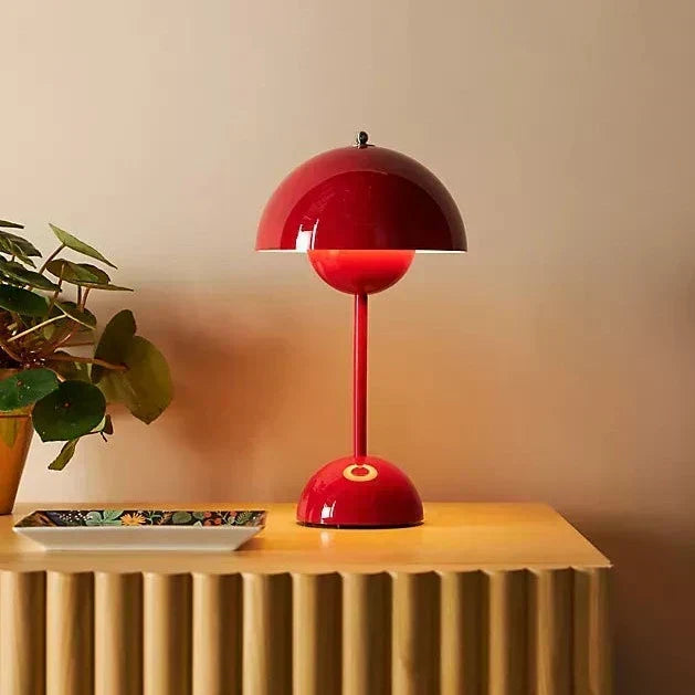 Lampe de table LED sans fil design parapluie rétro