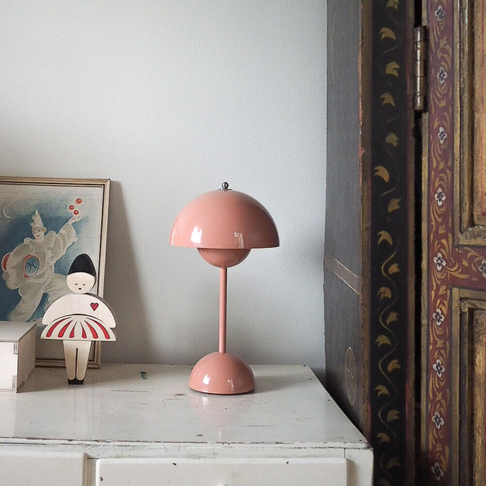 Lampe de table LED sans fil design parapluie rétro
