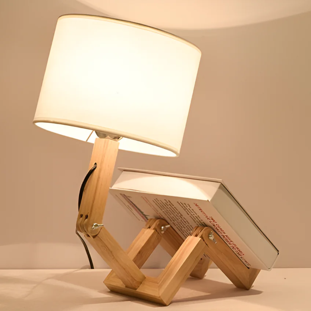 Lampe de table | Luminaire design flexible en bois