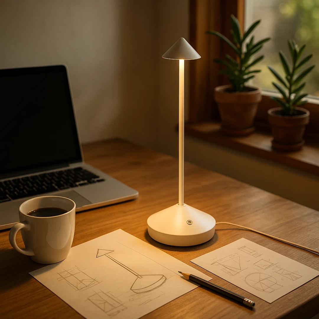 Lampe de table sans fil à intensité variable et étanche