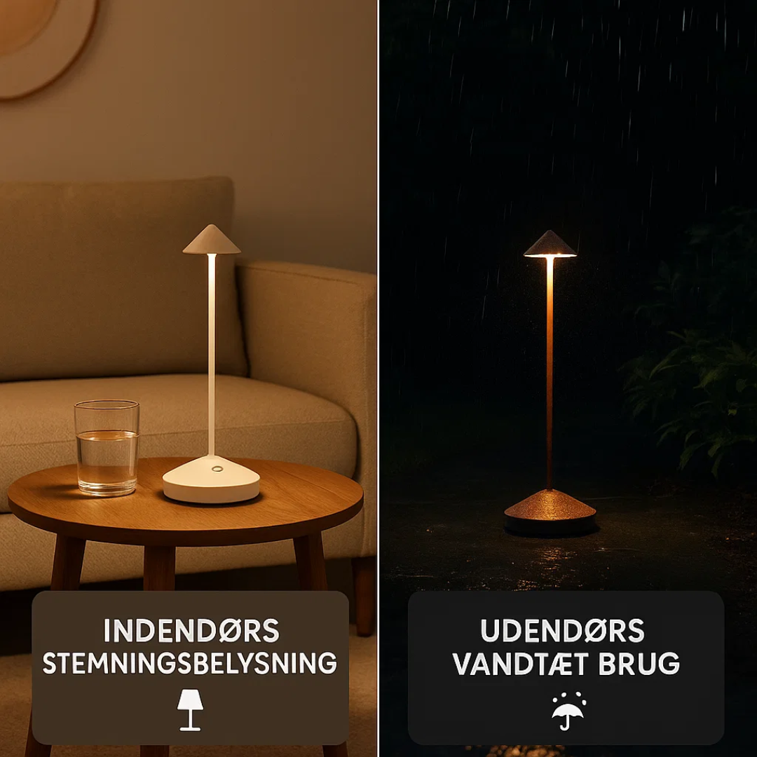 Lampe de table sans fil à intensité variable et étanche