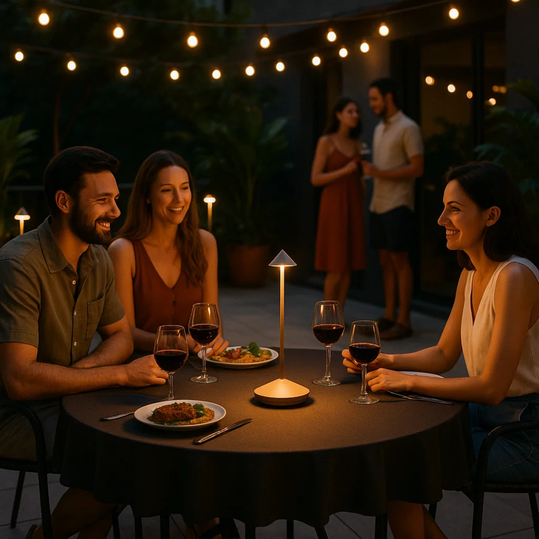 Lampe de table sans fil à intensité variable et étanche