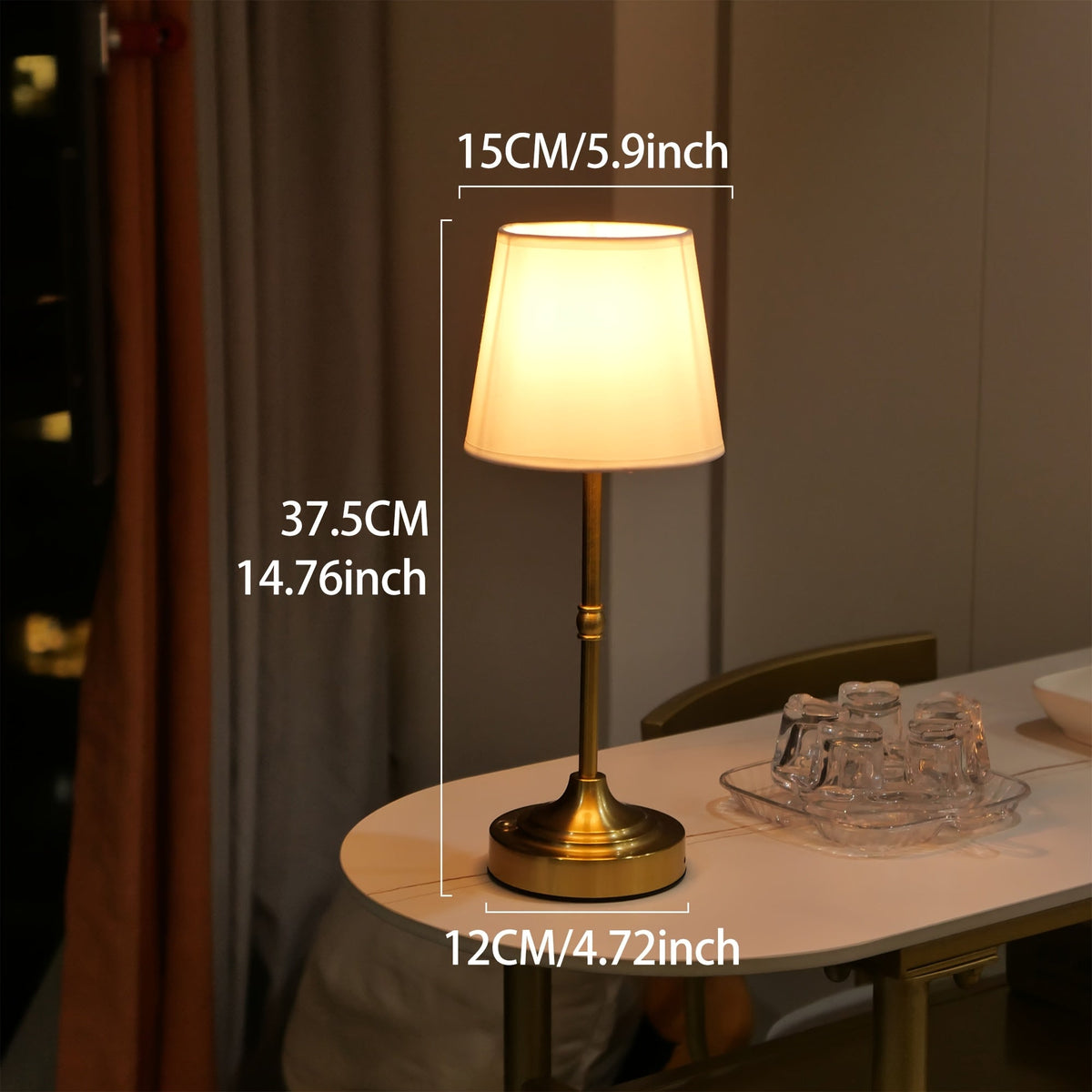Lampe de table sans fil dimmable | Rechargeable par USB