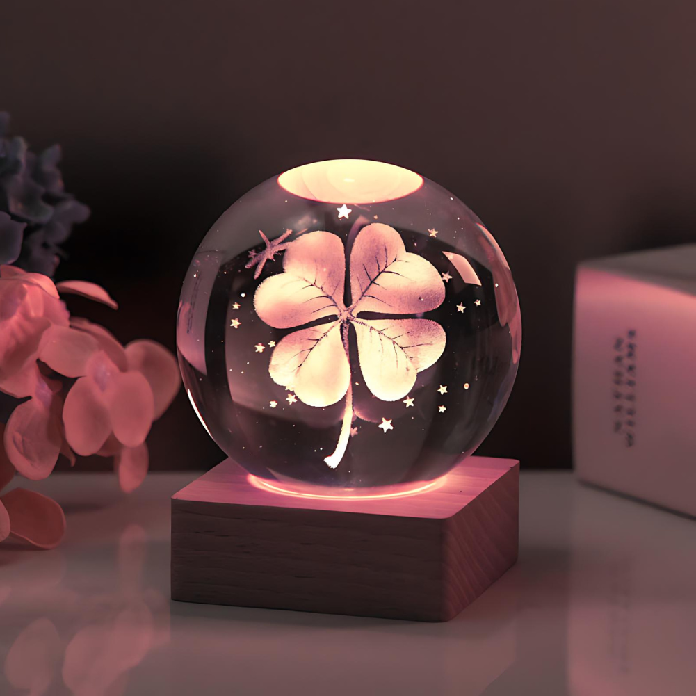 Lampe décorative 3D en cristal univers