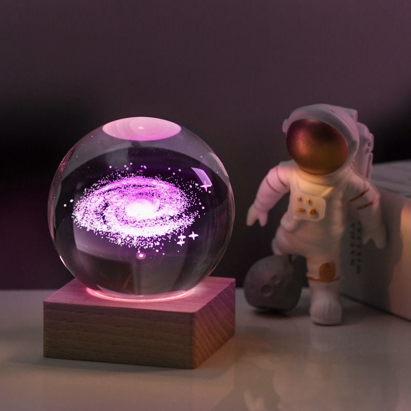Lampe décorative 3D en cristal univers