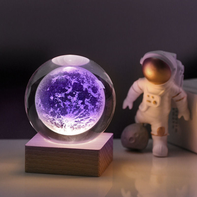 Lampe décorative 3D en cristal univers