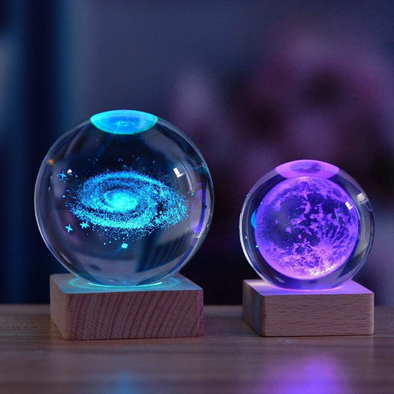 Lampe décorative 3D en cristal univers