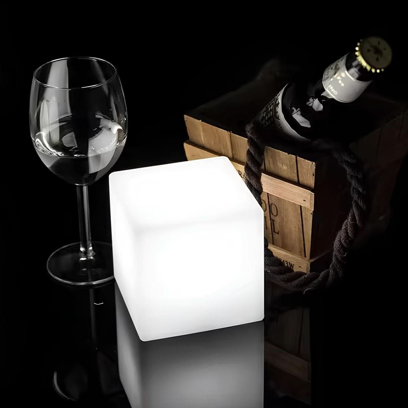 Lampe LED d'extérieur cube sans fil