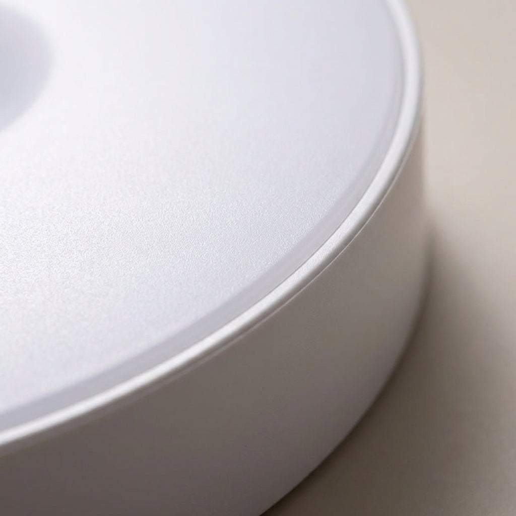 Lampe LED ronde blanche avec détecteur de mouvement, luminosité réglable, ABS, montage sans fil