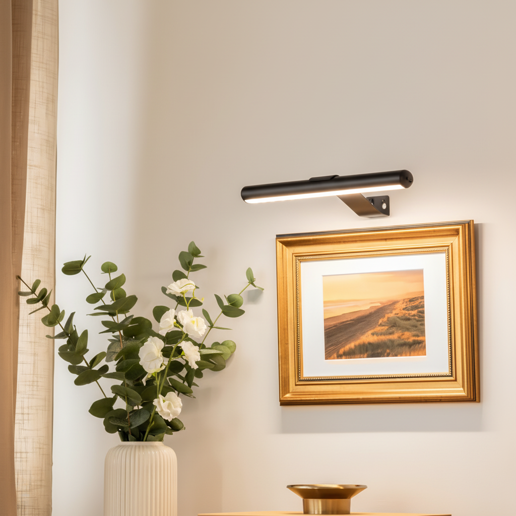 Lampe LED sans fil, angle d'éclairage ajustable, aluminium et fer, 3 températures de couleur, recharge USB-C
