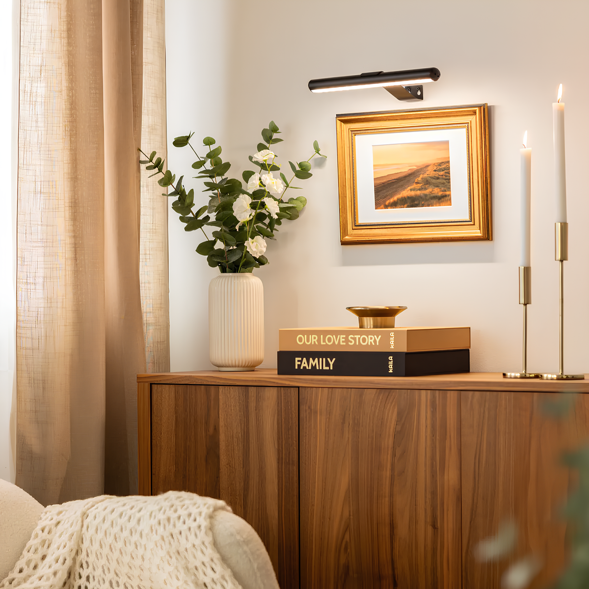 Lampe LED sans fil, angle d'éclairage ajustable, aluminium et fer, 3 températures de couleur, recharge USB-C