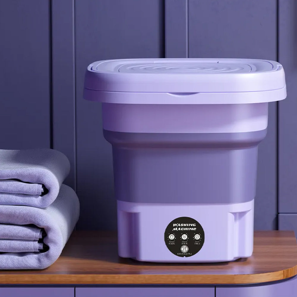 Lave-linge portable et pliable avec fonction séchage