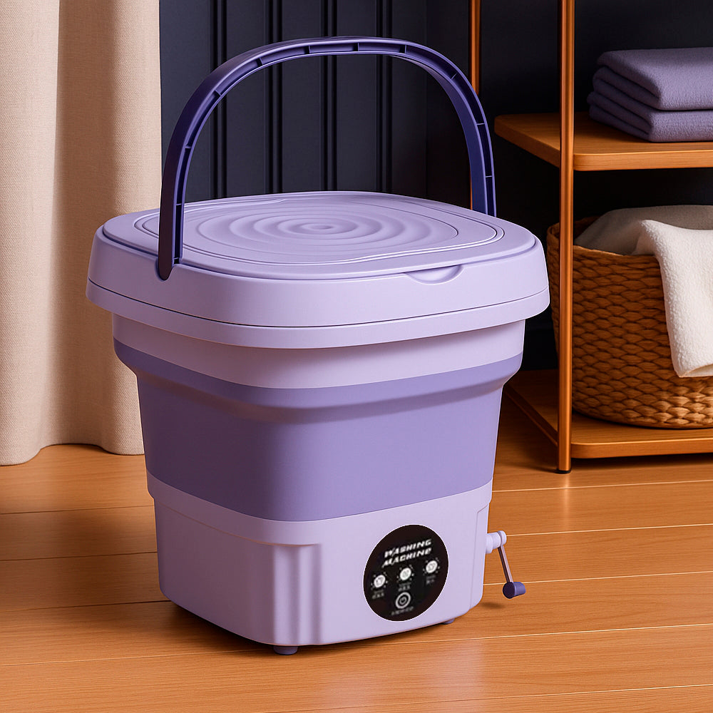 Lave-linge portable et pliable avec fonction séchage