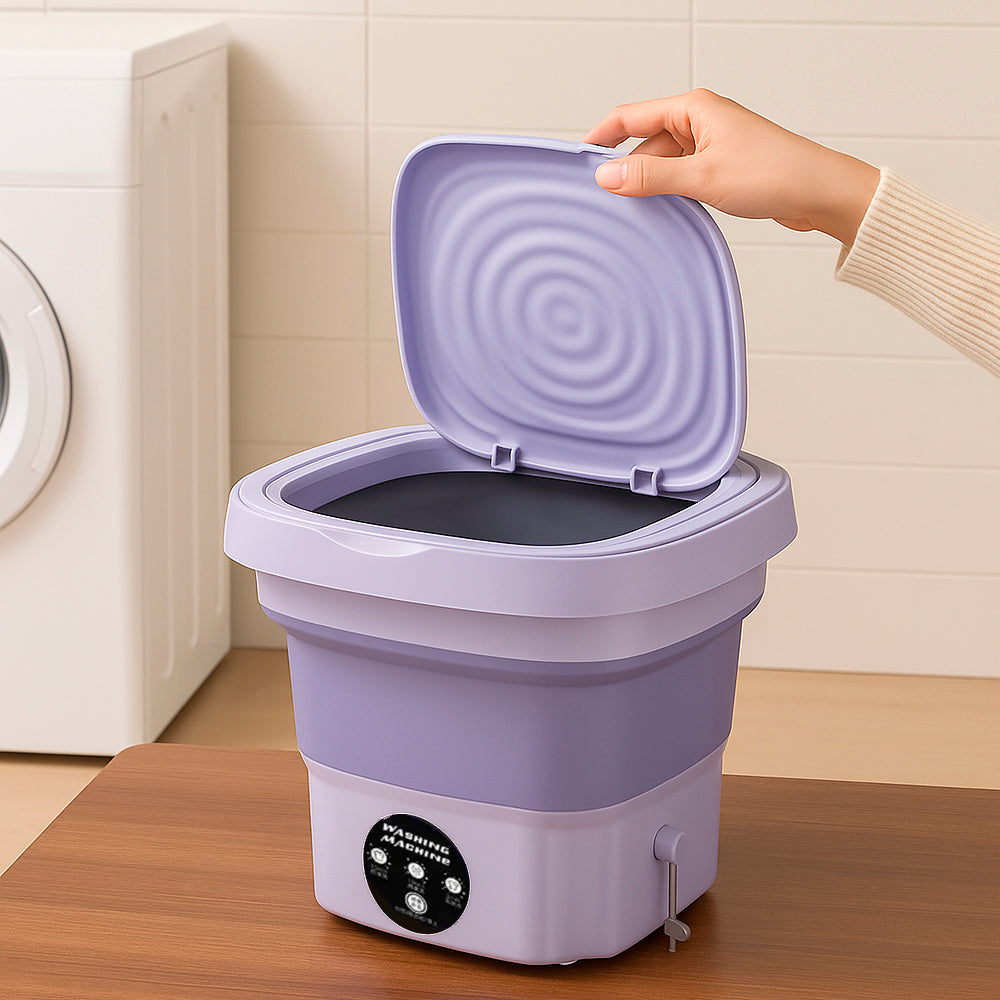 Lave-linge portable et pliable avec fonction séchage